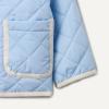 imageAmazon Essentials x Sofia Grainge Toddlers and Baby Girls Midweight Field Jacket with RuffleLight Blue
