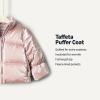 imageAmazon Essentials x Sofia Grainge Toddlers and Baby Girls Taffeta Puffer JacketMetallic Light Pink