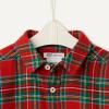 imageAmazon Essentials x Sofia Grainge Unisex Toddlers and Babies Button Down Plaid Flannel ShirtCherry Red Festive Plaid