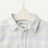 imageAmazon Essentials x Sofia Grainge Unisex Toddlers and Babies Button Down Plaid Flannel ShirtIvory Light Blue Simple Plaid