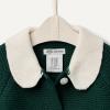 imageAmazon Essentials x Sofia Grainge Unisex Toddlers and Babies Peter Pan Collar Sweater JacketDark Green