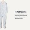 imageAmazon Essentials x Sofia Grainge Unisex Toddlers and Babies SnugFit Cotton Footed Pajamas Pack of 2Light BluePolar Bear