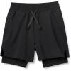 imageAmazon Essentials Boys Active Performance Stretch Woven Athletic Training Shorts with LinerBlack
