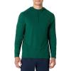 imageAmazon Essentials Mens Athletic Soft Performance Lightweight QuarterZip Hoodie Long Sleeve Workout TopSpace Dye Green