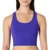 imageAmazon Essentials Womens Active Total Train Medium Support Gym Workout Racerback Crop Tank with BuiltIn BraRoyal Blue