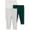 imageAmazon Essentials x Sofia Grainge Unisex Toddlers and Babies Legging Pack of 3Dark GreenSheepStripe