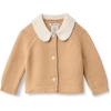 imageAmazon Essentials x Sofia Grainge Unisex Toddlers and Babies Peter Pan Collar Sweater JacketLight Camel