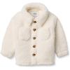 imageAmazon Essentials x Sofia Grainge Unisex Toddlers and Babies Sherpa Overshirt JacketIvory