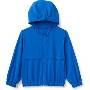 imageAmazon Essentials Boys Active Performance Stretch Woven FullZip Athletic Hoodie JacketBlue