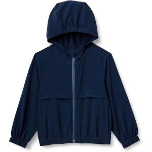 imageAmazon Essentials Boys Active Performance Stretch Woven FullZip Athletic Hoodie JacketNavy