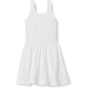 imageAmazon Essentials Girls Active FormFlex Buttery Soft Tank Tennis Dress with Builtin Bodysuit Bra ampamp ShortsWhite
