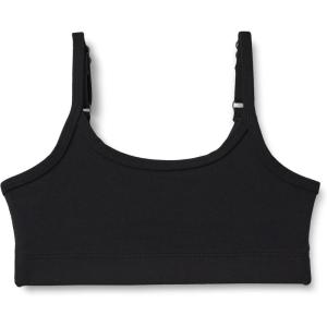 imageAmazon Essentials Girls Athletic FormFlex Buttery Soft Light Support Spaghetti Strap Training Sports BraBlack