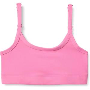 imageAmazon Essentials Girls Athletic FormFlex Buttery Soft Light Support Spaghetti Strap Training Sports BraPink