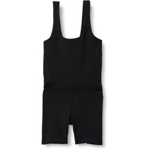 imageAmazon Essentials Girls Gymnastics Buttery Soft FormFlex Tank Unitard Leotard with ShortsBlack