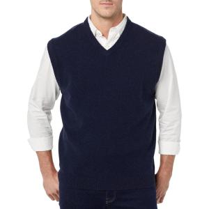 imageAmazon Essentials Mens Lambs Wool Sweater Vest Previously GoodthreadsNavy
