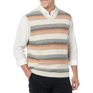 imageAmazon Essentials Mens Lambs Wool Sweater Vest Previously GoodthreadsPale Grey Ombre