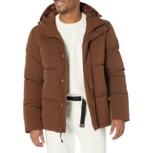 imageAmazon Essentials Mens MidLength Hooded Puffer Coat Available in Big ampamp TallDeep Brown