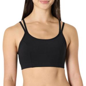 imageAmazon Essentials Womens Active Total Train Light Support Strappy Back Gym Workout Sports BraBlack