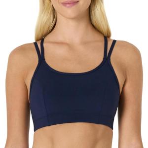 imageAmazon Essentials Womens Active Total Train Light Support Strappy Back Gym Workout Sports BraNavy