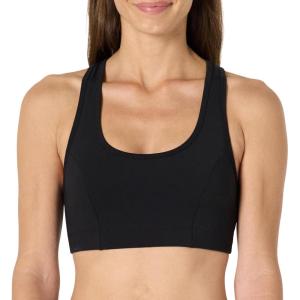 imageAmazon Essentials Womens Active Total Train Medium Support Racerback Gym Workout Sports BraBlack