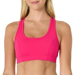 imageAmazon Essentials Womens Active Total Train Medium Support Racerback Gym Workout Sports BraHot Pink