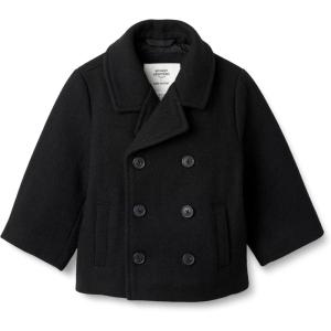 imageAmazon Essentials x Sofia Grainge Toddlers and Baby Boys Wool Blend Double Breasted CoatBlack