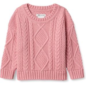 imageAmazon Essentials x Sofia Grainge Unisex Babies Toddlers and Kids Cable Crewneck SweaterBlush