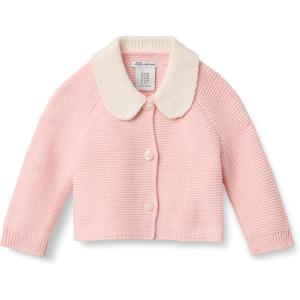 imageAmazon Essentials x Sofia Grainge Unisex Toddlers and Babies Peter Pan Collar Sweater JacketLight Pink