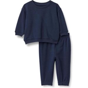 imageAmazon Essentials x Sofia Grainge Unisex Toddlers and Babies Sweatshirt ampamp Sweatpant SetNavy