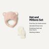 imageAmazon Essentials x Sofia Grainge Unisex Babies Hat and Mittens SetPale Pink