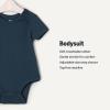 imageAmazon Essentials x Sofia Grainge Unisex Babies Short Sleeve Crewneck Bodysuit Pack of 3Dark NavyIvoryLight Blue
