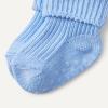 imageAmazon Essentials x Sofia Grainge Unisex Toddlers and Babies Knitted Turn Cuff Socks 6 PairsHeather GreyLight BlueNavy