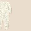 imageAmazon Essentials unisexbaby Cotton ZipFront Footless SleepsuitDusty RoseDotsStripe