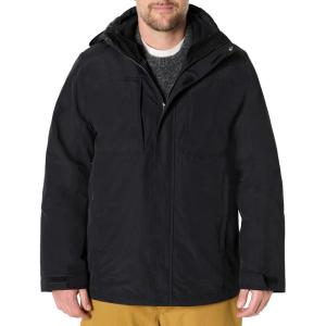 imageAmazon Essentials Mens Water Resistant 3 in 1 Snow JacketBlack