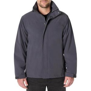 imageAmazon Essentials Mens Waterproof Packable Rain JacketDark Grey