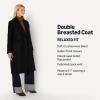 imageAmazon Essentials Demis Pick Womens RegularFit Double Breasted WoolBlend Longline CoatBlack
