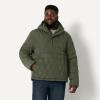 imageAmazon Essentials Mens Anorak Hooded QuarterZip Puffer CoatDark Olive