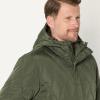 imageAmazon Essentials Mens Anorak Hooded QuarterZip Puffer CoatDark Olive