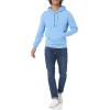 imageAmazon Essentials Mens Lightweight French Terry Hooded SweatshirtFrench Blue