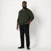 imageAmazon Essentials Mens Long Sleeve Regular Fit Knit Polo SweaterDark Olive