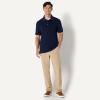 imageAmazon Essentials Mens Regular Fit Interlock Polo ShirtNavy