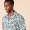 imageAmazon Essentials Mens Vacation Cotton Resort Shirt SlimFit Short SleeveBlue Floral