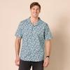 imageAmazon Essentials Mens Vacation Cotton Resort Shirt SlimFit Short SleeveBlue Floral