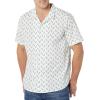 imageAmazon Essentials Mens Vacation Cotton Resort Shirt SlimFit Short SleeveLight Blue Bird Print