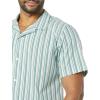 imageAmazon Essentials Mens Vacation Cotton Resort Shirt SlimFit Short SleeveMulticolor Stripe