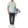 imageAmazon Essentials Mens Vacation Cotton Resort Shirt SlimFit Short SleeveMulticolor Stripe