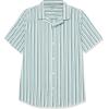 imageAmazon Essentials Mens Vacation Cotton Resort Shirt SlimFit Short SleeveMulticolor Stripe