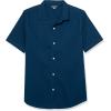 imageAmazon Essentials Mens Vacation Cotton Resort Shirt SlimFit Short SleeveNavy