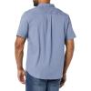 imageAmazon Essentials Mens Vacation Cotton Resort Shirt SlimFit Short SleeveWashed Blue