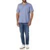 imageAmazon Essentials Mens Vacation Cotton Resort Shirt SlimFit Short SleeveWashed Blue